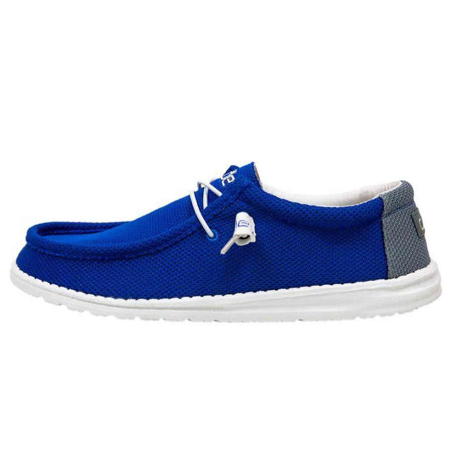 Wally Sox Fans Go Blue Men S Casual Shoes Heydude Shoes Heydude Shoes