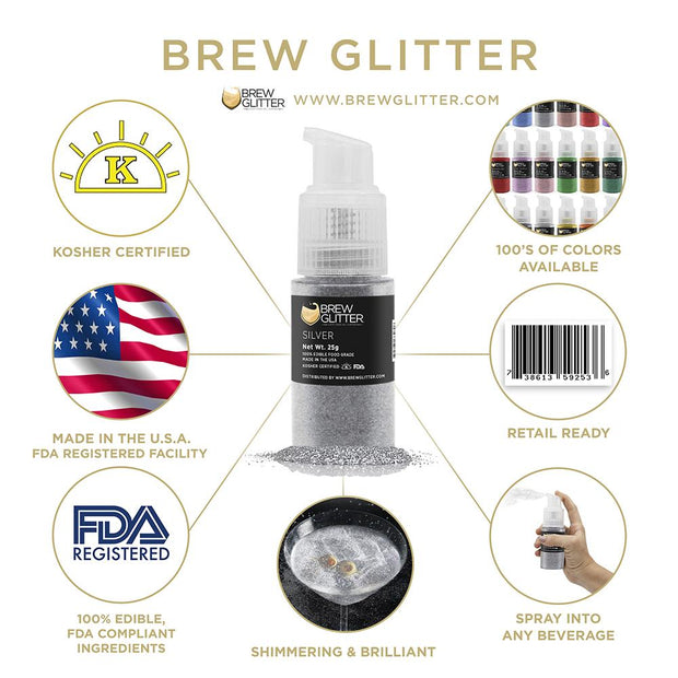 Buy Halloween Edible Brew Glitter Spray Pump Combo Pack B 4 Pc Set 99 95 Usd Brewglitter