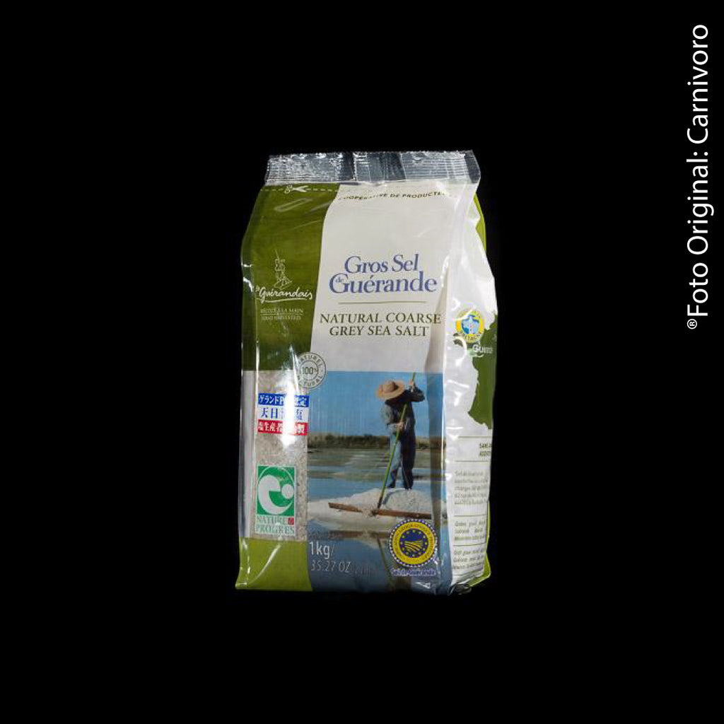 塩 ゲランド産 Sal De Guerande Gros 1kg Preco Com Imposto De 8 Incluso Boutique De Carnes Nobres Carnivoro
