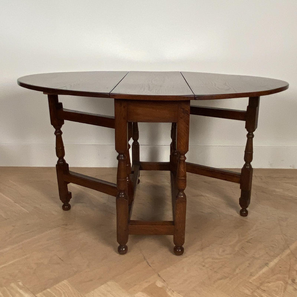 Oak Drop Leaf Table England Circa 19th Century Antique Art Exchange
