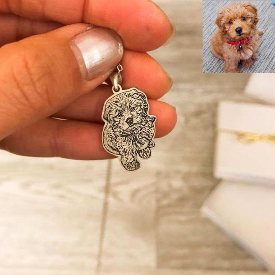 Personalized Pet Photo Necklace Custom Pet Gifts