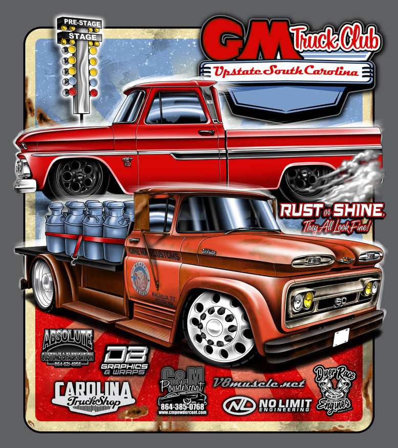 2022 Upstate Sc Gm Truck Club Hoodie Carolina Truck Shop