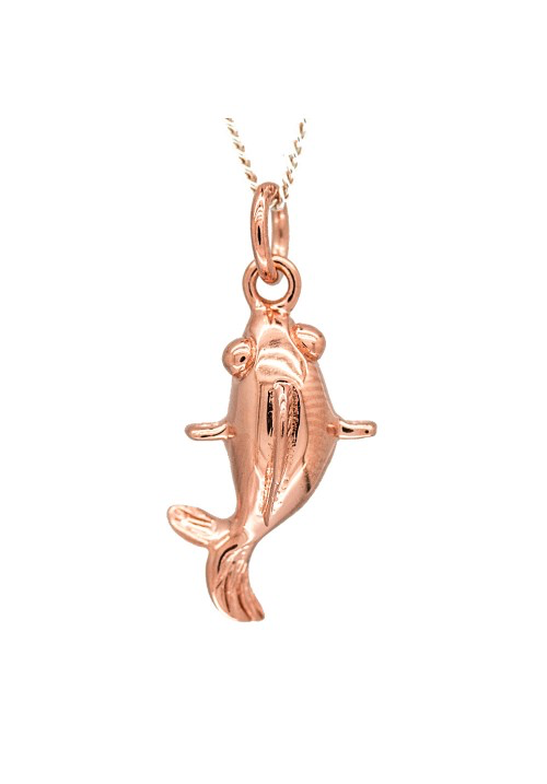 Rose Gold Fish Necklace Strange Of London Strange Of London Jewellery