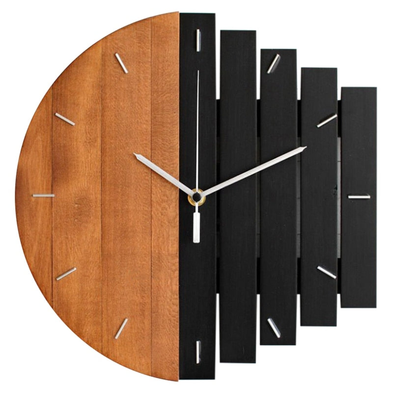 Wooden Rustic Wall Clock Fettle Club