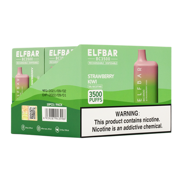 Strawberry Kiwi Elf Bar 3500 Puff Vape Mi One Brands