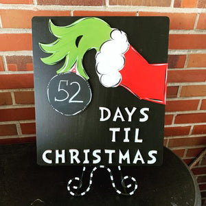 Grinch Christmas Countdown Days Until Christmas Christmas Decoration Whims Wishes