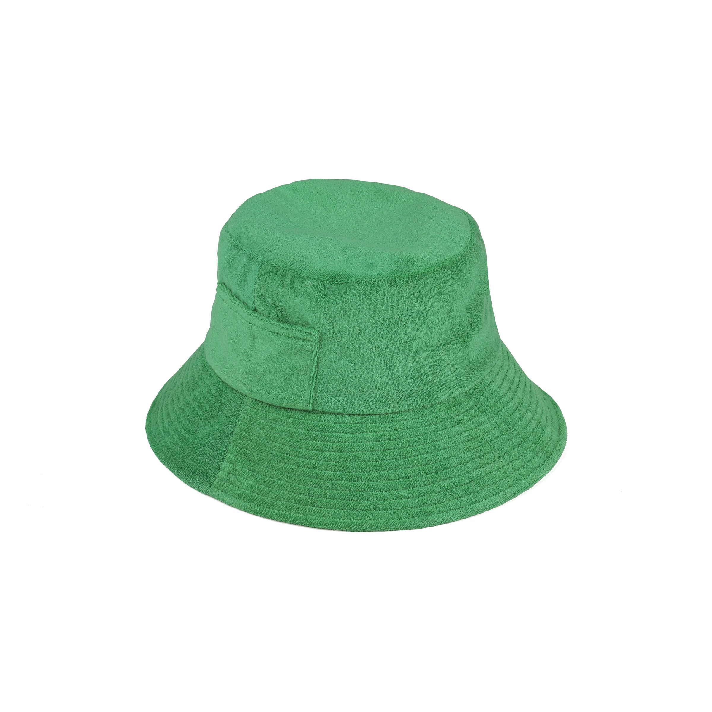 Wave Bucket Hat Green Terry Lack Of Color
