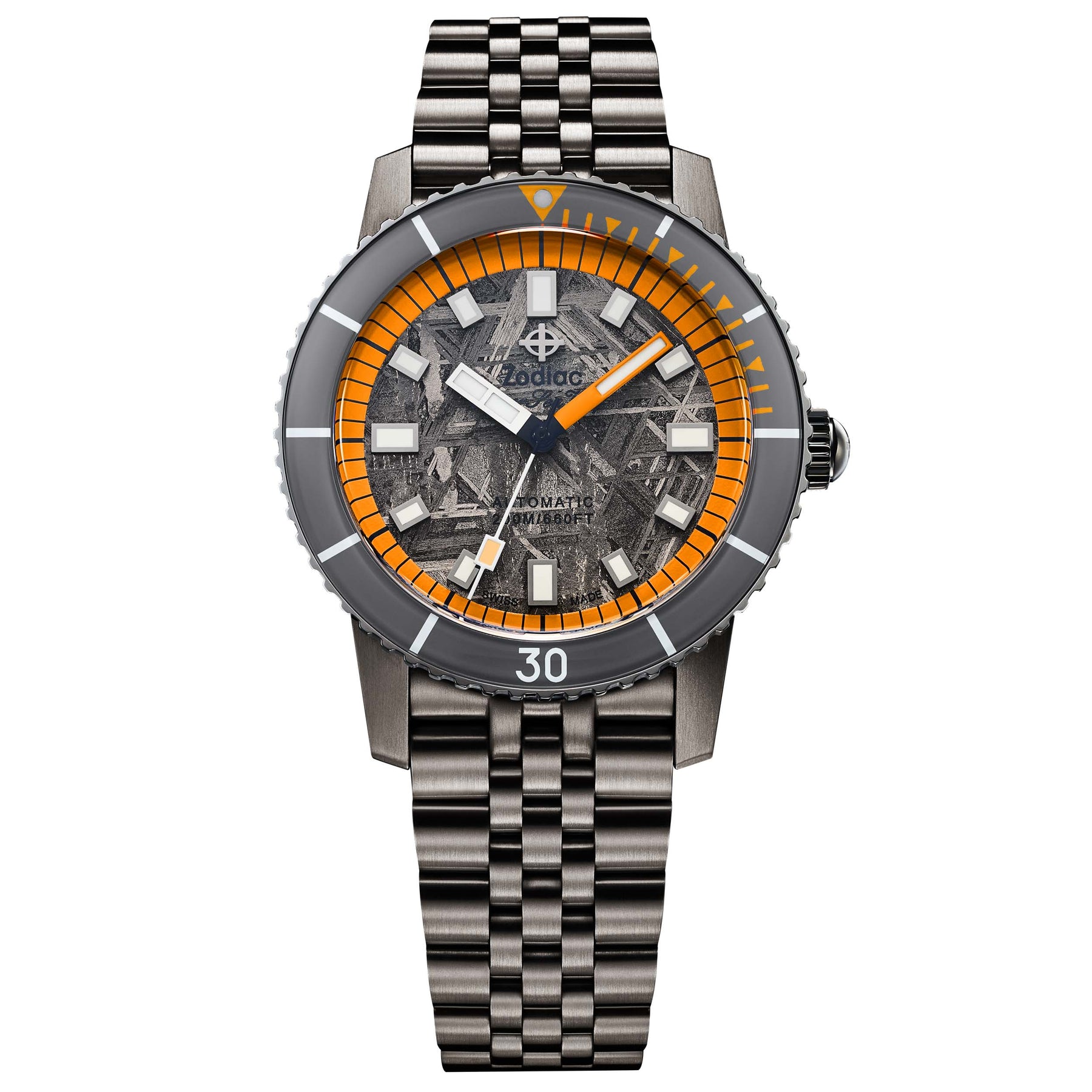 Zodiac X Watches Com Super Sea Wolf Ss Automatic Meteorite Limited Edition Watches Com