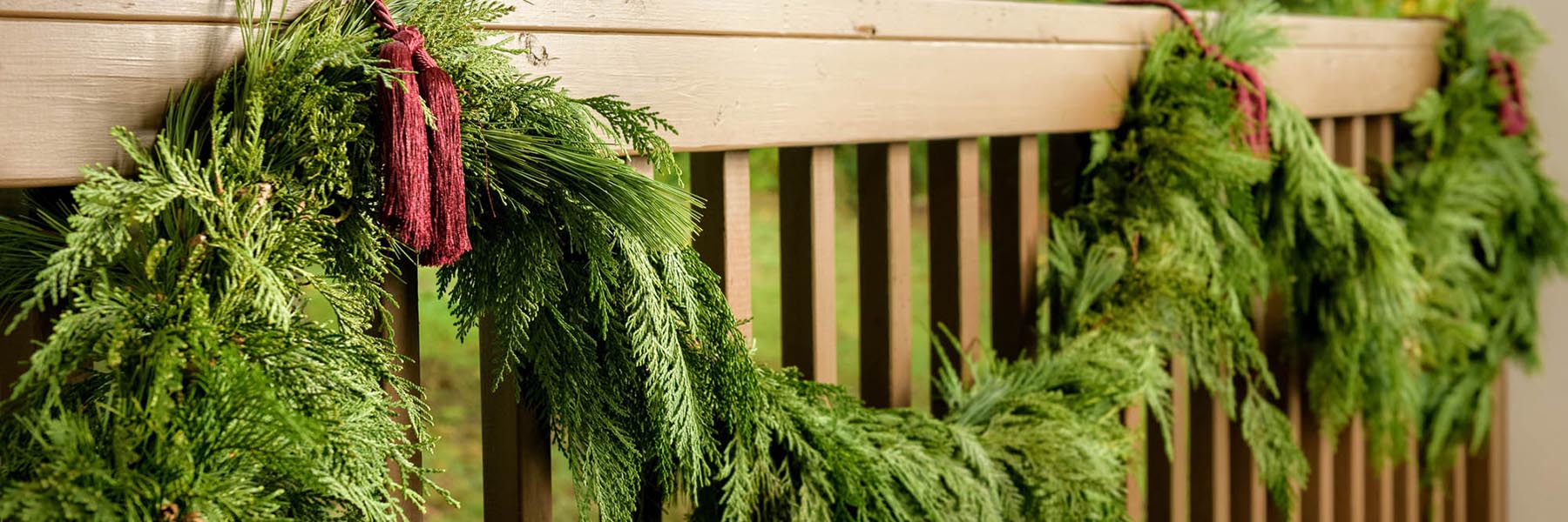 Fresh Christmas Garland Real Cedar Pine Garland Lynch Creek Farm