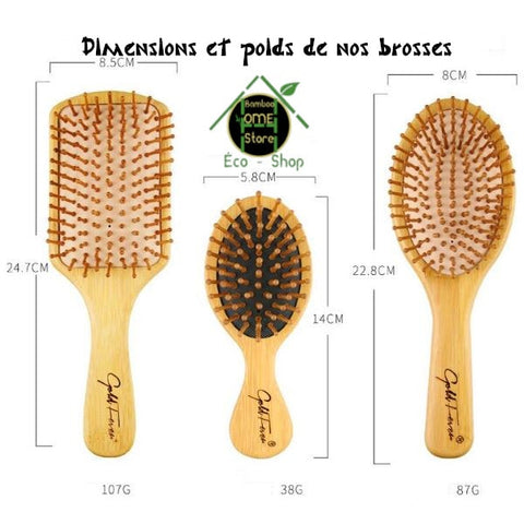 Brosse A Cheveux En Bambou
