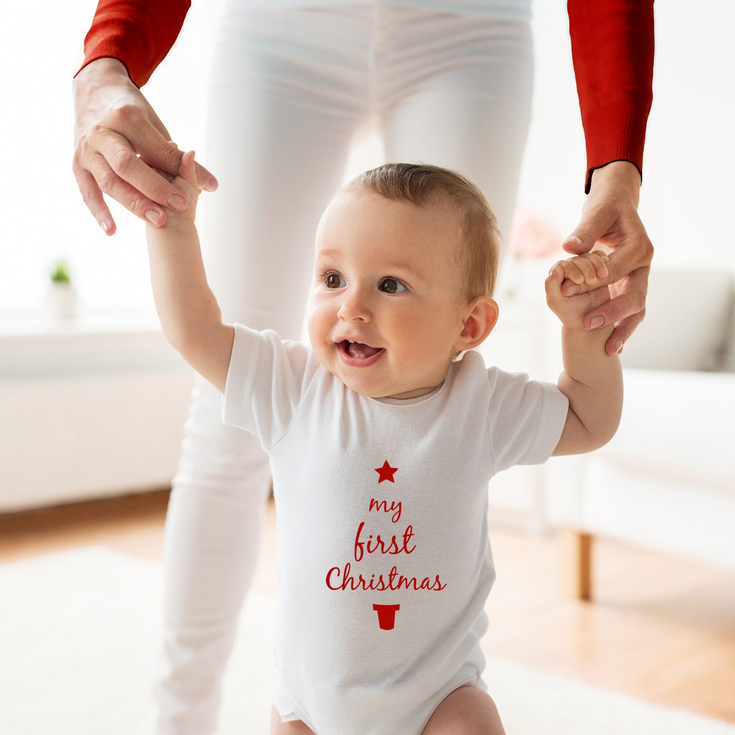 My First Christmas Baby Grow Body Suit Ellie Ellie