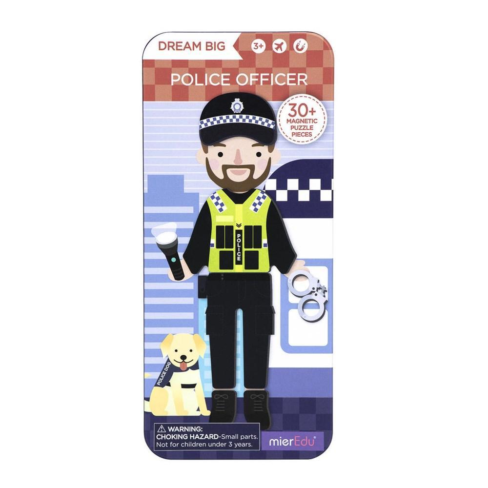 Mieredu Travel Magnetic Puzzle Box Dream Big Series Police Officer The Toybox Nz Ltd