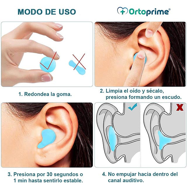 Tapones De Silicona Para Dormir Moldeables Uso Diario Ortoprime