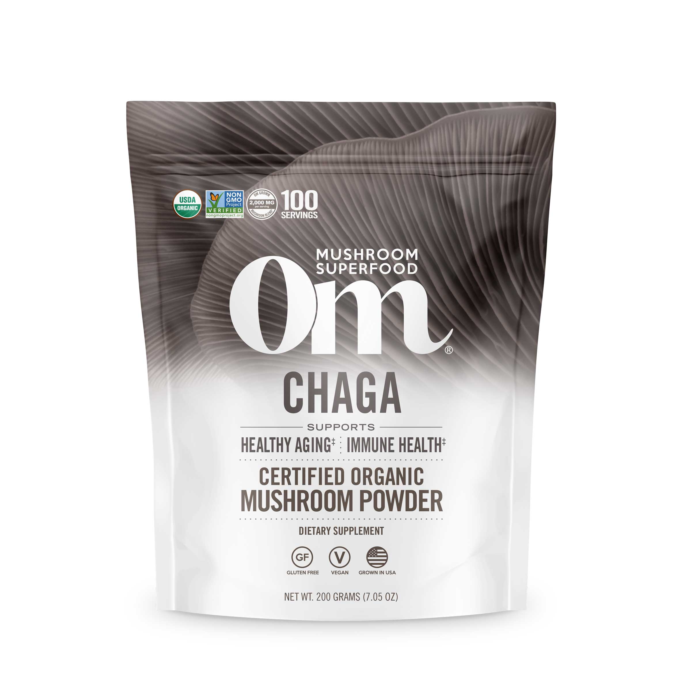 Buy Chaga Mushroom Powder Supplement Om