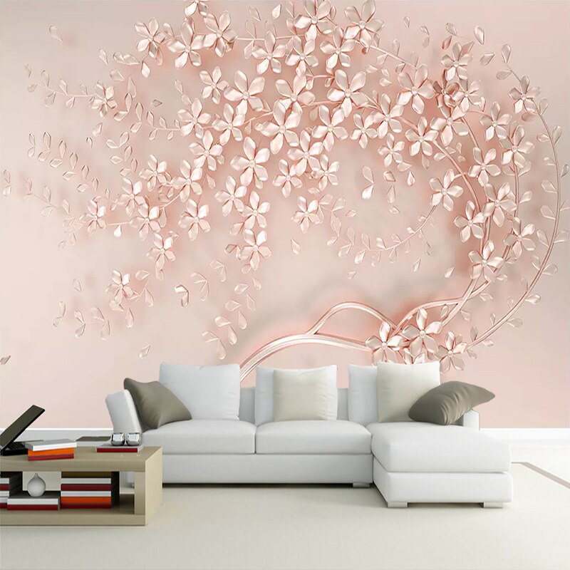 Gold Luxury Living Room Wallpaper