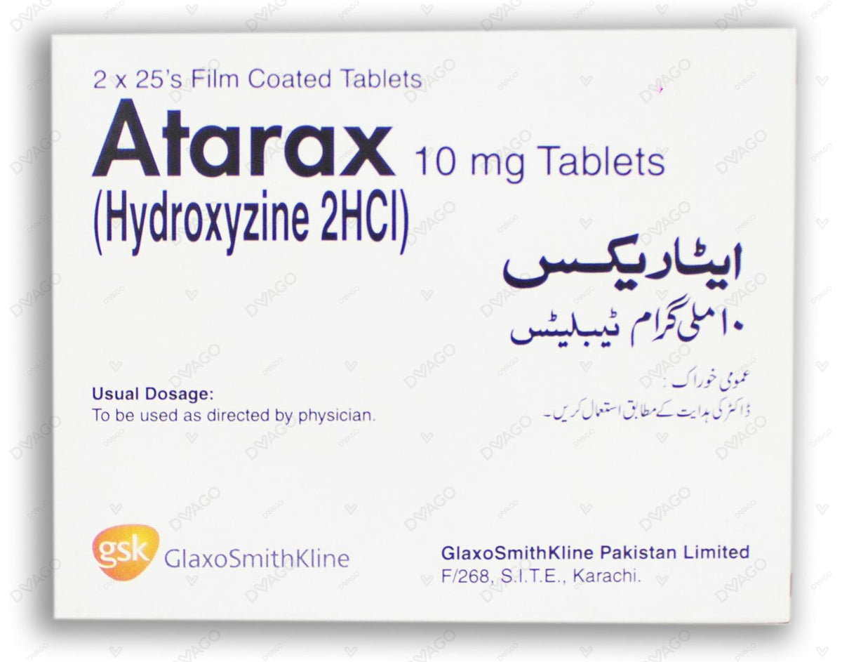 Atarax 10mg Tablets 50 S Dvago