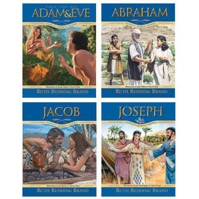 Family Bible Story Adam Eve Abraham Jacob Joseph 4 Book Set