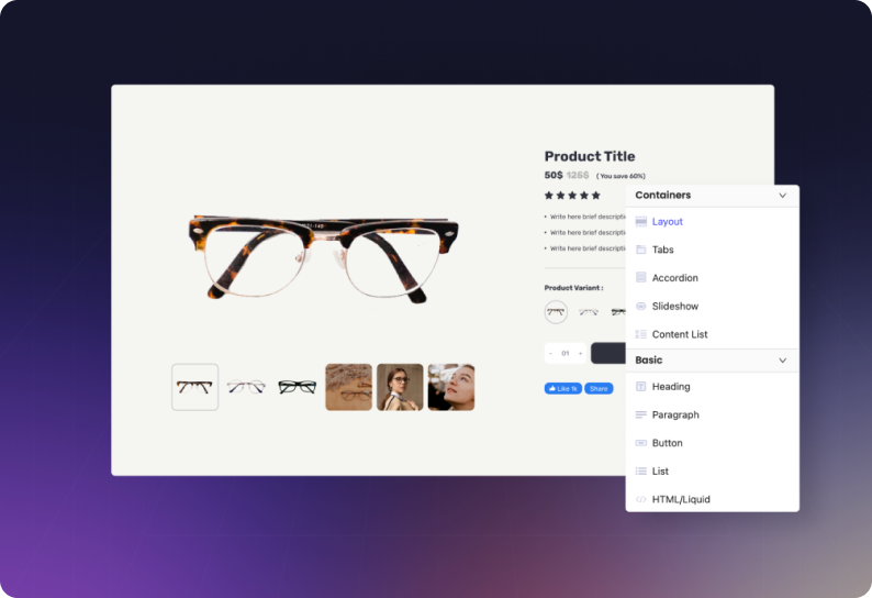 product page