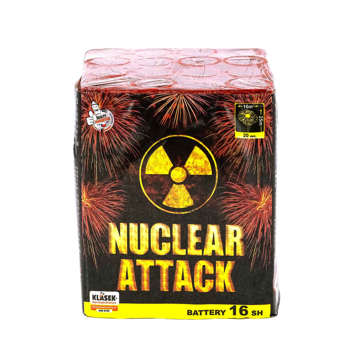 Nuclear Attack 16 Shots 1 3g Single Ignition By Klasek Fireworks Epic Fireworks