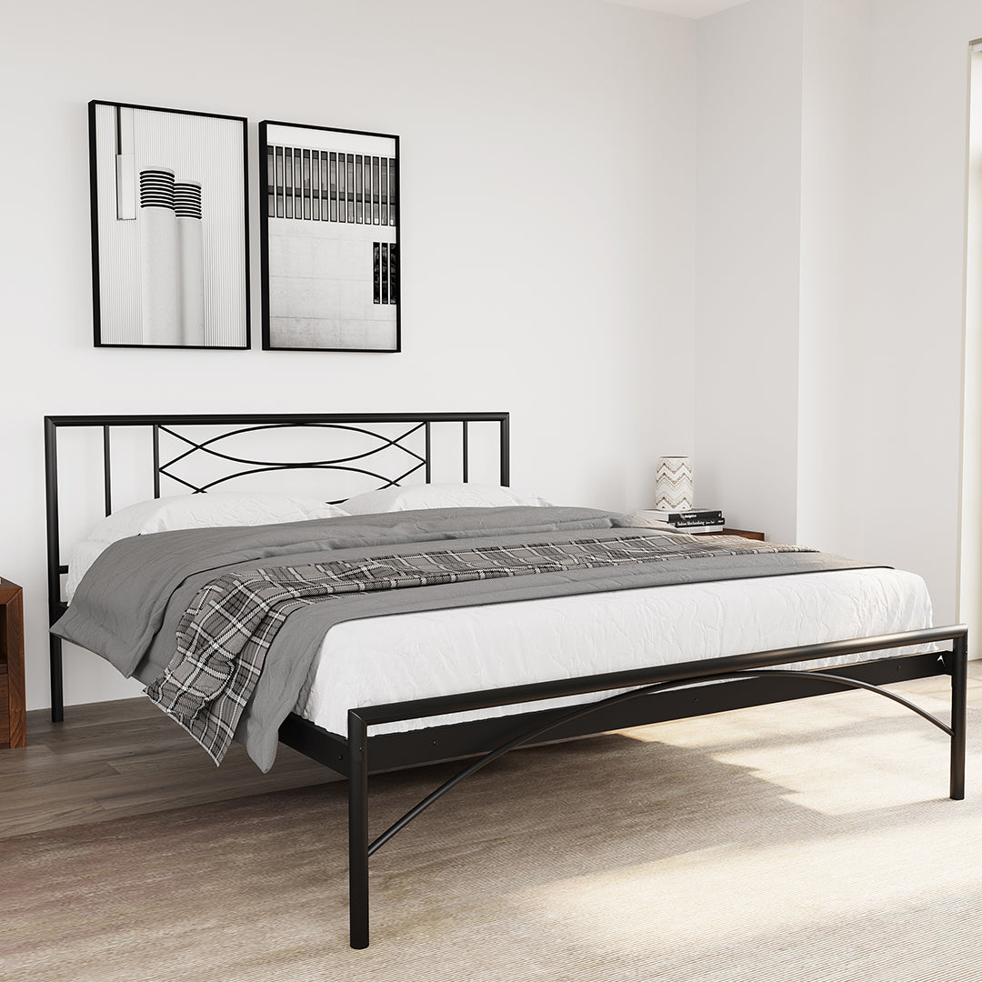 Buy Ursa Queen Size Bed Without Storage Black Online Home By Nilkamal Nilkamal At Home Home