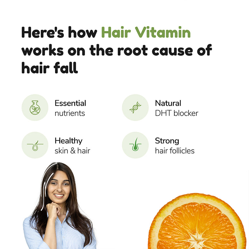 Hair Vitamin With Dht Blockers Biotin And Bhringraj Traya