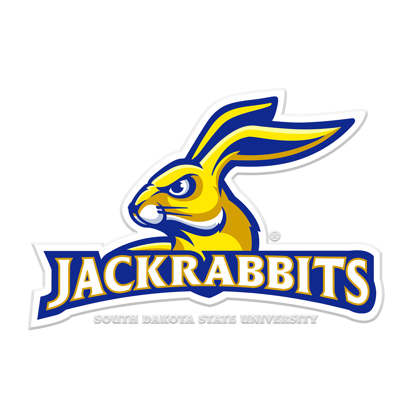 South Dakota State Jackrabbits Jackrabbits Sdsu Single Layer Dimensi College Wall Art