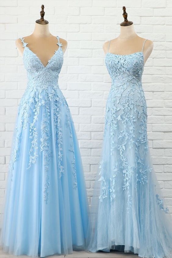 Fitted Light Blue Prom Dress Daisystyledress