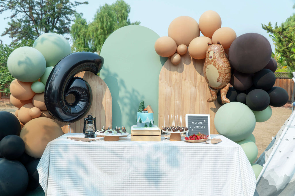 Modern Camping Birthday Party Momo Party