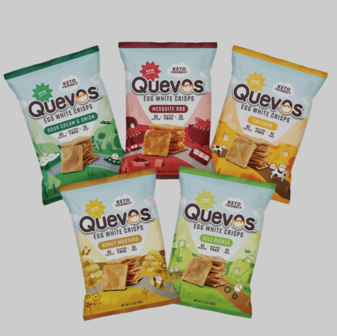 Discover Quevos High Protein Low Carb Egg White Chips