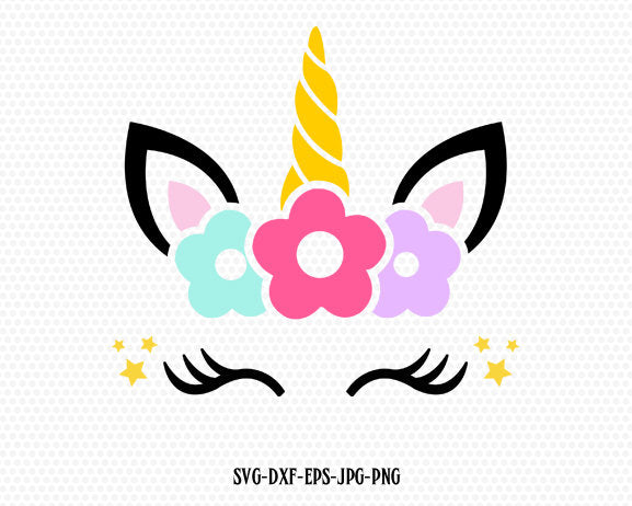 Download Free Unicorn Svg Birthday SVG DXF Cut File