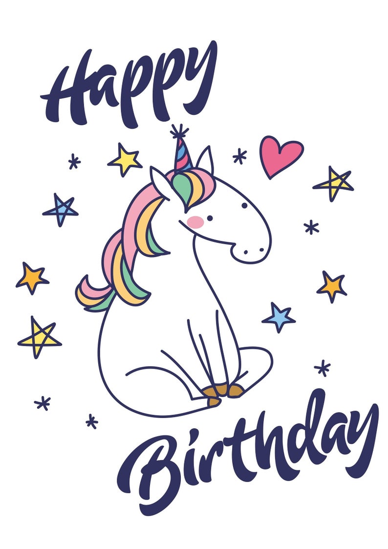 Download Free First Birthday Unicorn Svg PSD Mockup Template