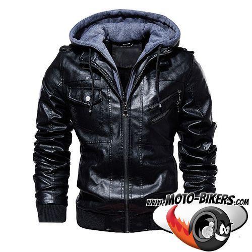Blouson Cuir Homme Soldes Moto Bikers