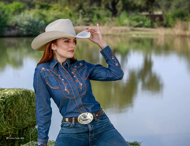 Camisa Vaquera Mezclilla Dama 035da01 The Little Ranch
