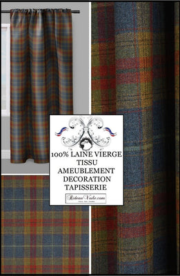 Tissu 100 Laine Lainages Ecossais Plaid Motif Carreaux Tartan Metre R Rideauvoile Com