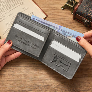 Custom Photo Engraved Wallet Personalized Men S Short Wallet Myphotowallet