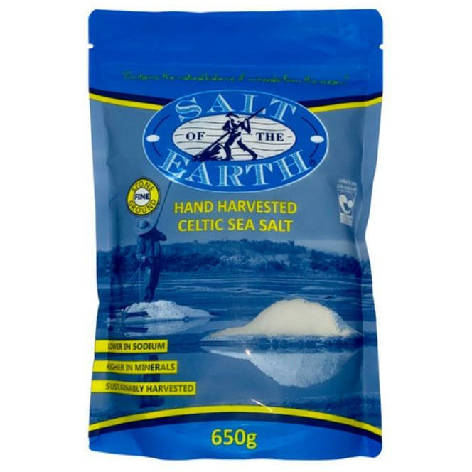 Salt Of The Earth Hand Harvested Celtic Sea Salt Fine 650g Alter Your Health