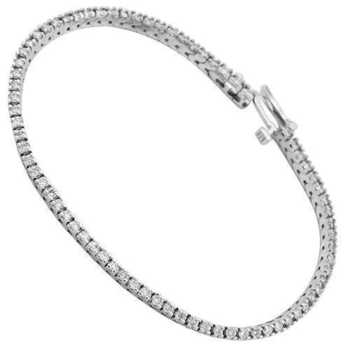 Diamond Tennis Bracelet In 14k White Gold 1 85 Ctw Avianne Jewelers