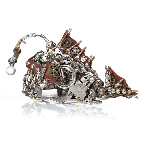 Diy Steampunk Style Metal Anglefish Model Kits 1000pcs Stirlingkit