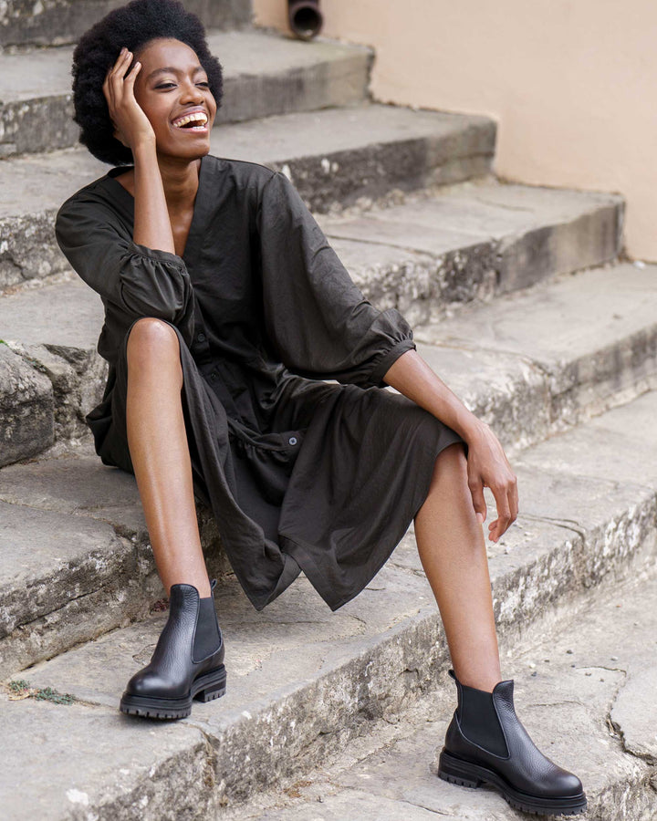 The Noemi Italian Tumbled Leather Chelsea Boot M Gemi