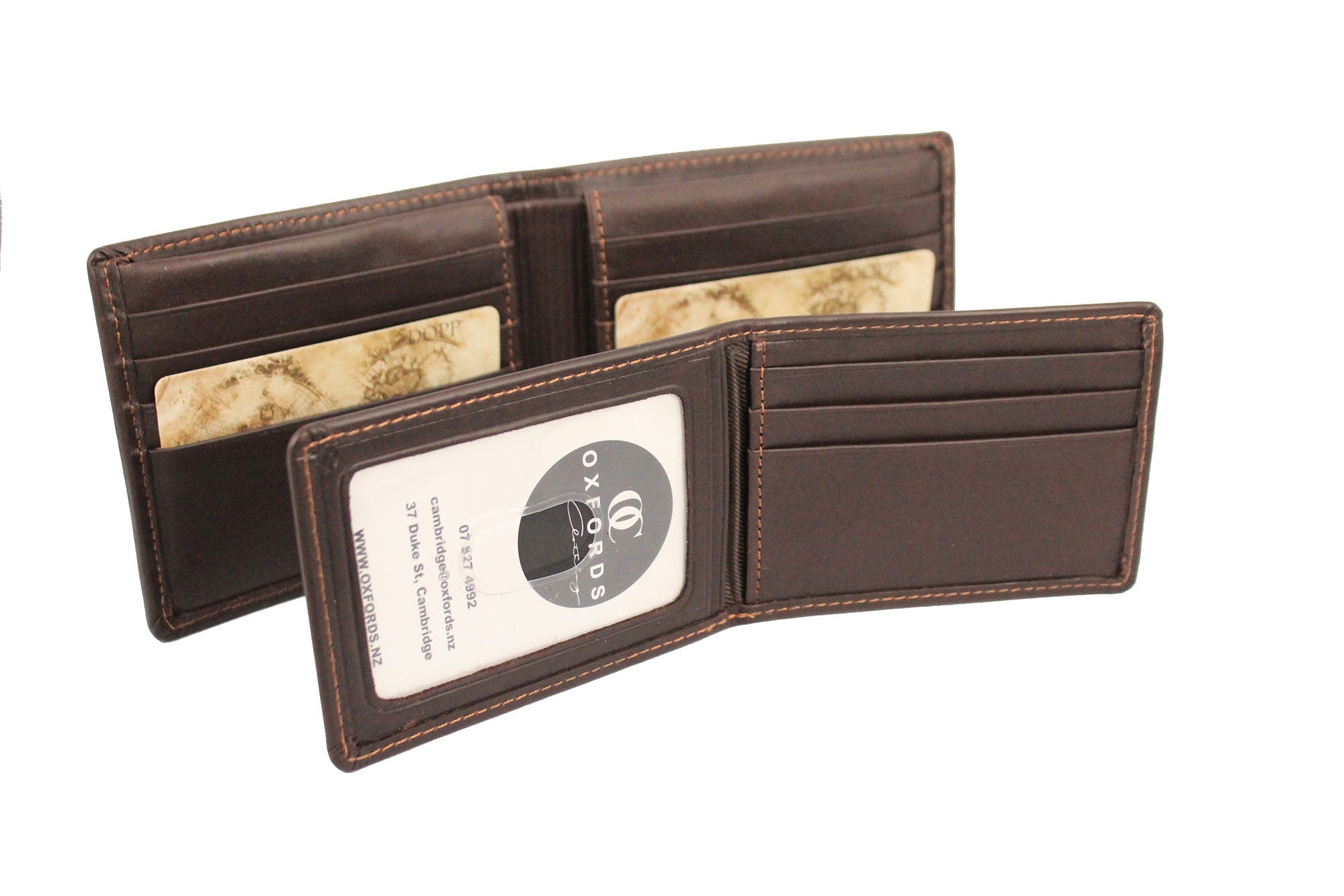 Brown Two In One Detachable Card Note Leather Wallet Oxfords Clothing