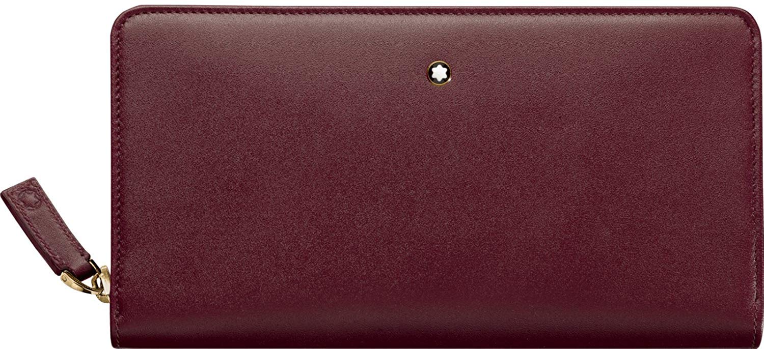 Montblanc Portafoglio Uomo 114533 Burgundy Pelle Bordeaux Watch Deluxe