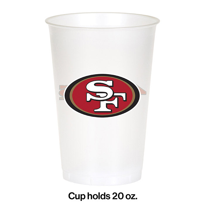 Creative Converting San Francisco 49ers Plastic Cup 20oz 8 Ct