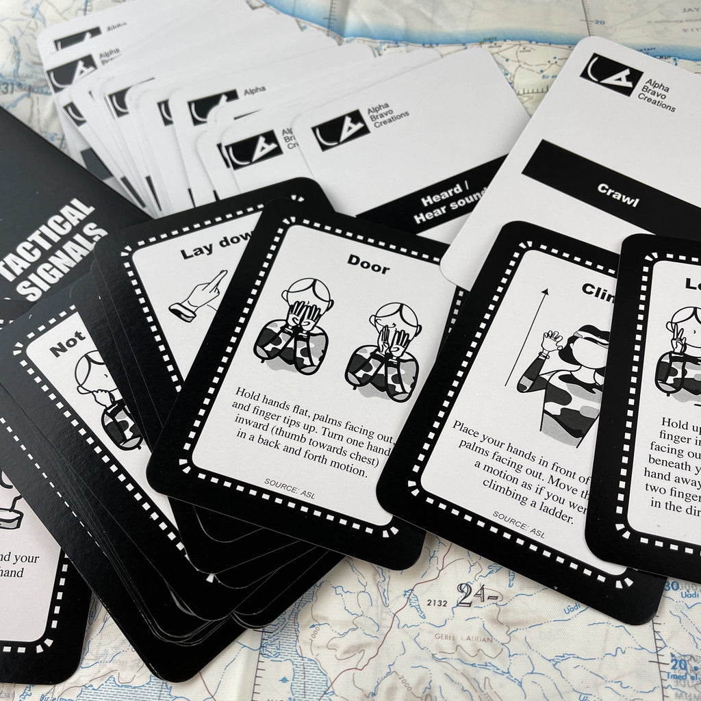 Tactical Hand Signals Cards Hodinkee Shop