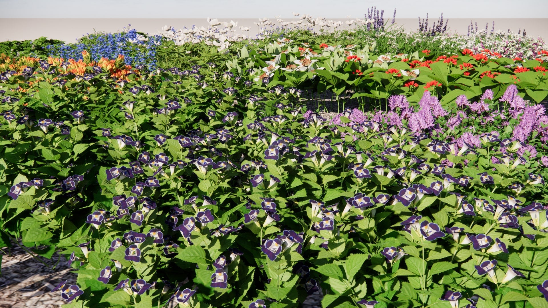 Low Poly Bundle 37 Ground Cover Plants 3d Model