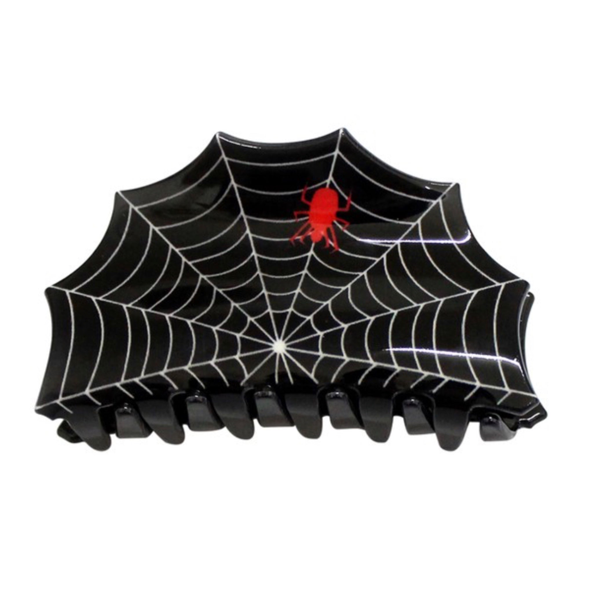 Spider Web Hair Claw In Black Peachy Queen Cosmetics