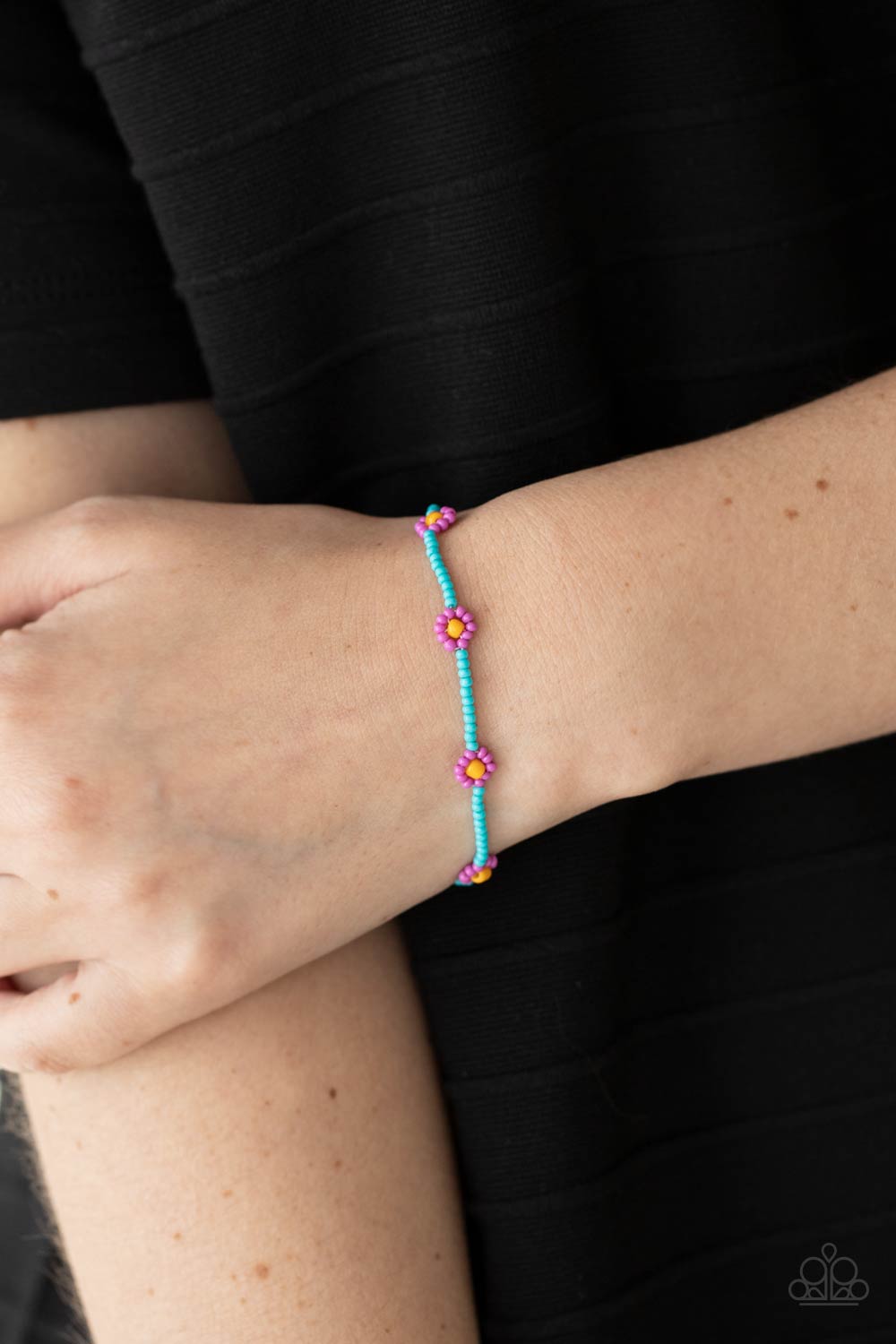 Paparazzi Camp Flower Power Purple Bracelet Lisaabercrombie