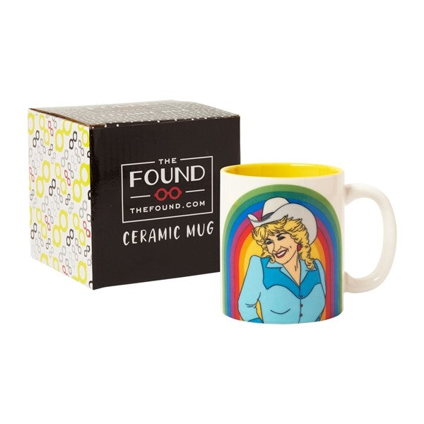 Dolly Parton Rainbow Mug Delphinium Home