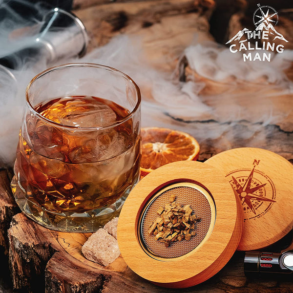 The Calling Man Cocktail Smoker Kit With Torch Cherry Oak Wood Chips Wicked