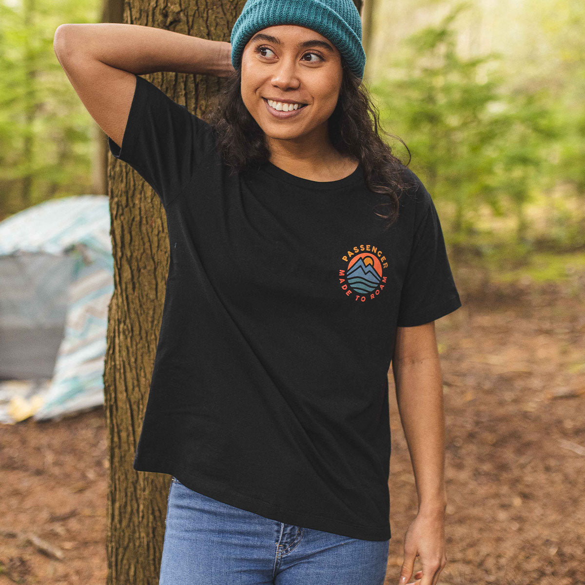 Knox Recycled Cotton T Shirt Black Passenger