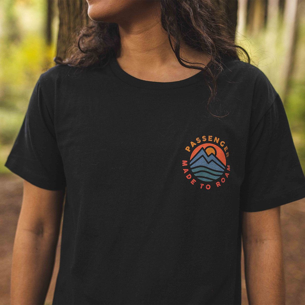 Knox Recycled Cotton T Shirt Black Passenger